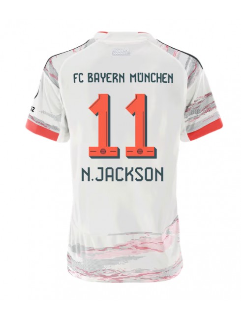 Billige Bayern Munich Nicolas Jackson #11 Bortedrakt Dame 2025-26 Kortermet Billige Bayern Munich Nicolas Jackson #11 Bortedrakt Dame 2025-26 Kortermet